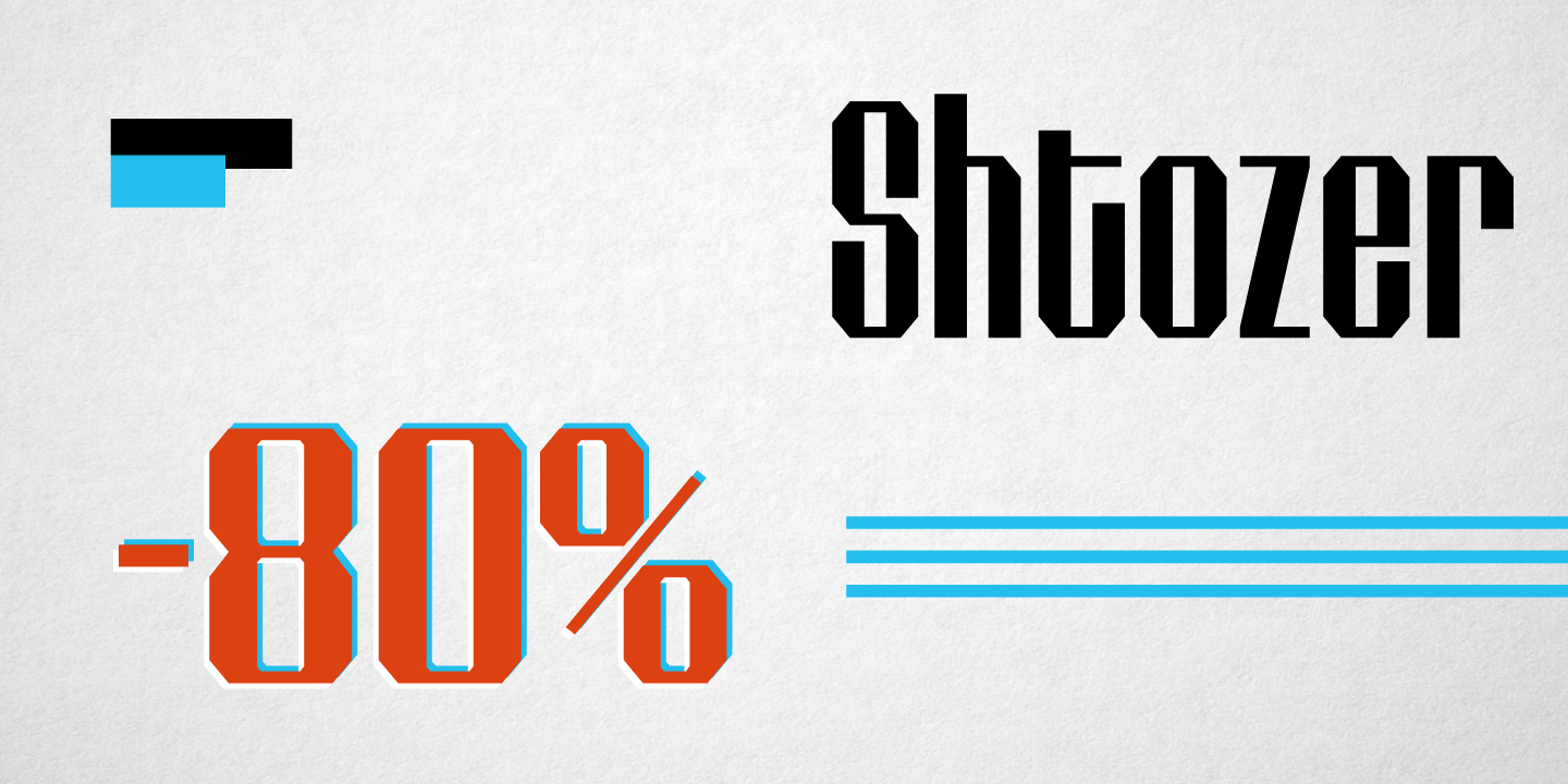 Przykład czcionki Shtozer 700 Normal Oblique